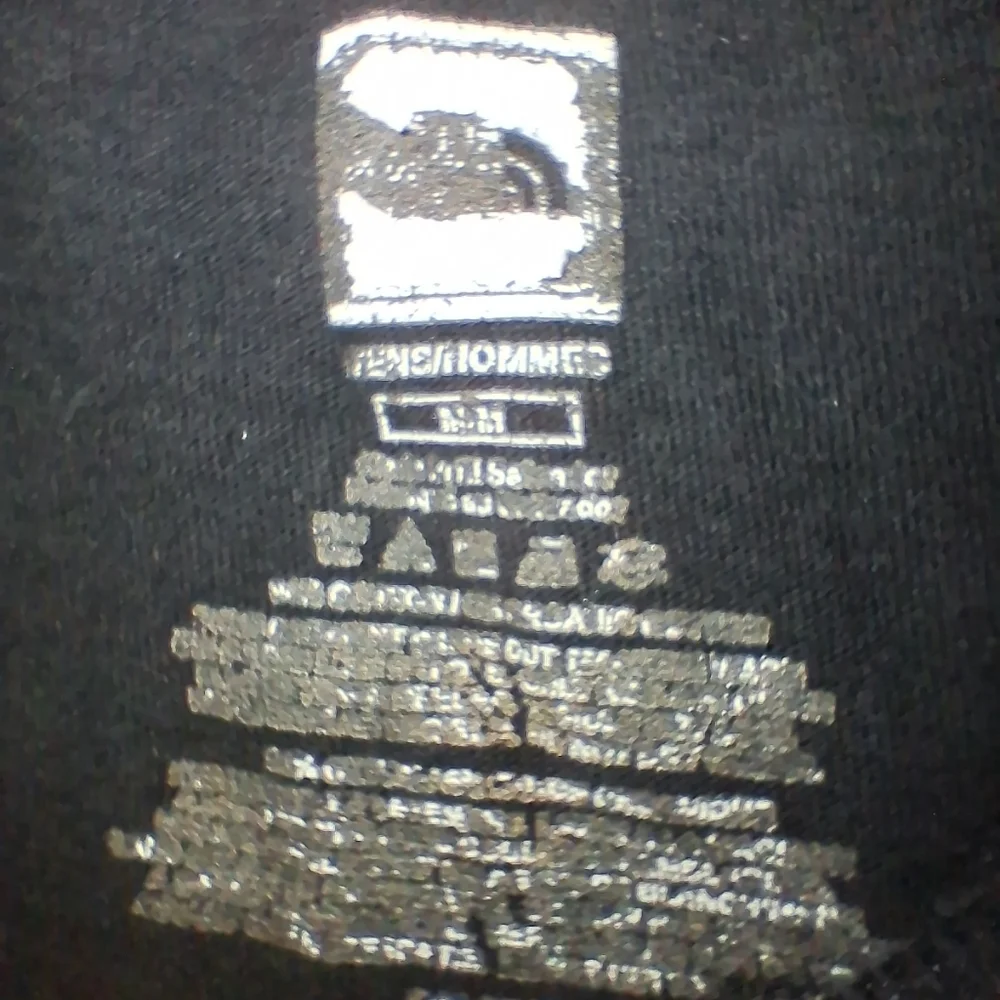 The North Face Charcoal Tee with White Logo In A mens Size Medium